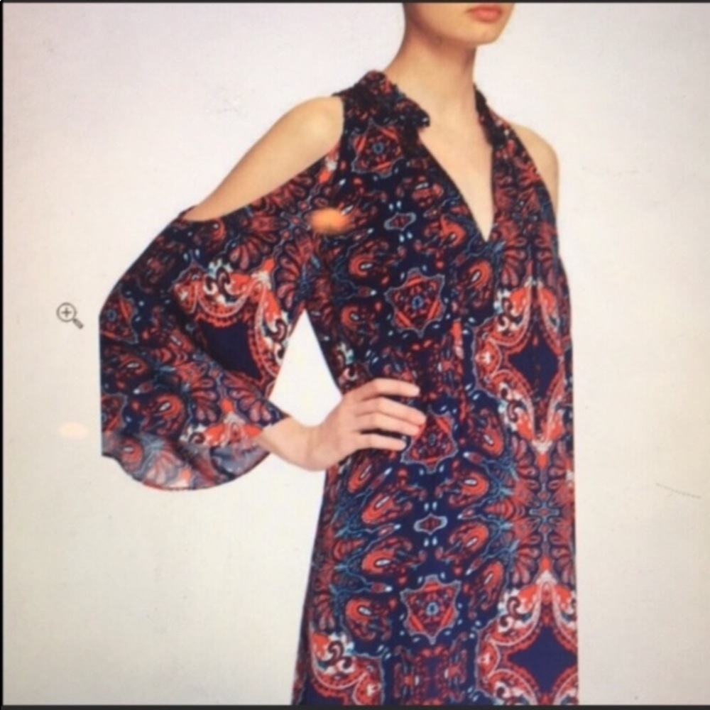 Parker Anastasia Cold Shoulder Dress SZ XS